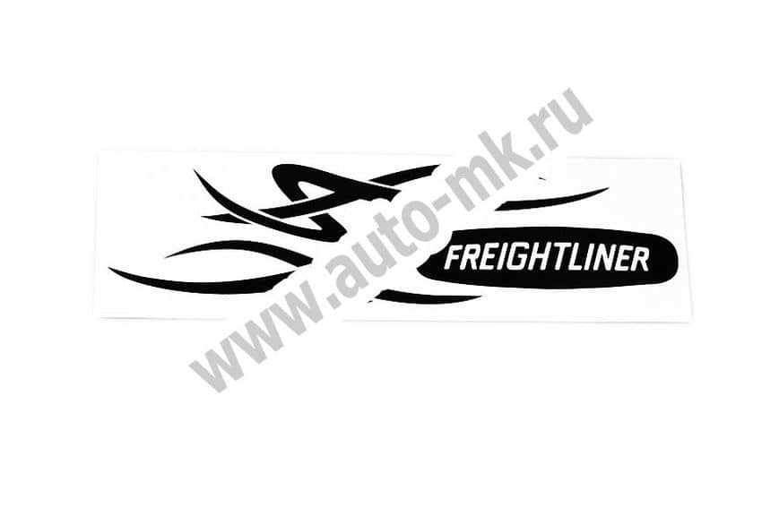 Наклейка уголок  Freightliner  наружная черный к-т. Арт. 8853