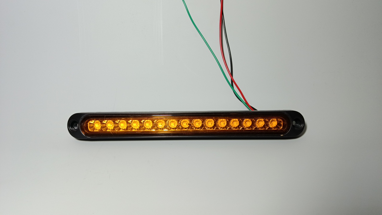 Габарит светодиодный 12-24V 15LED  Желтый (2) Арт. 12933