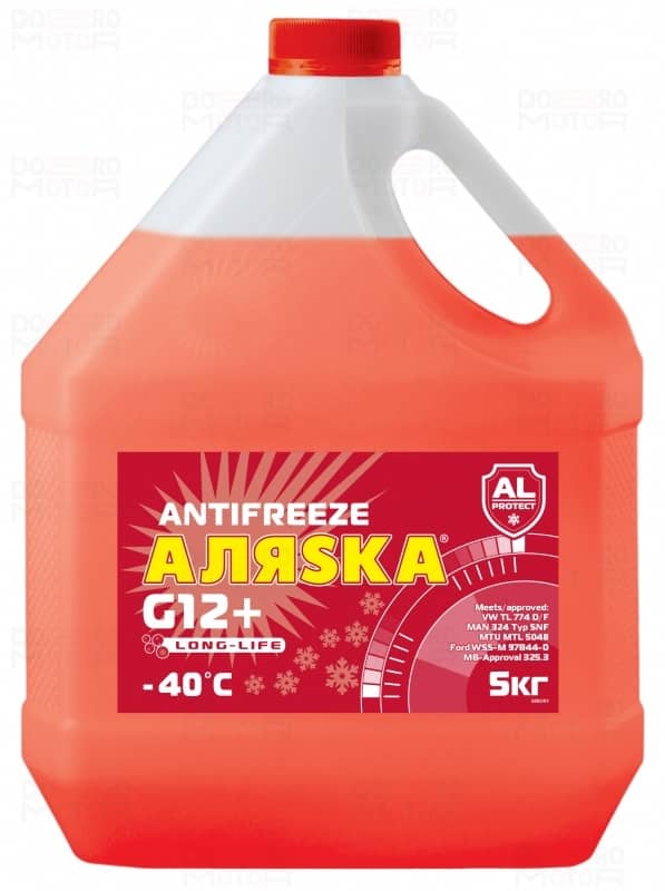 Антифриз 5л Аляска Long Life красный 5кг Арт. 5083