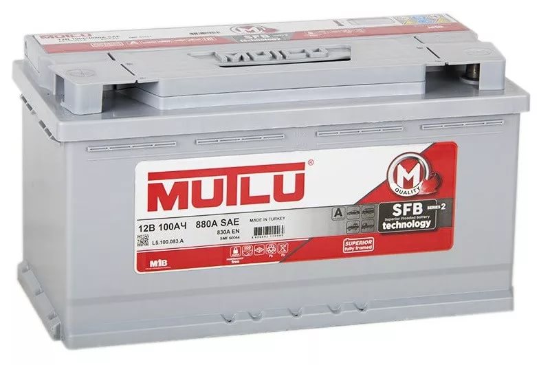 Аккумулятор MUTLU SFB 100 А ч обратная R+ EN 850A, 306x175x224  Арт. L5.100.083.A