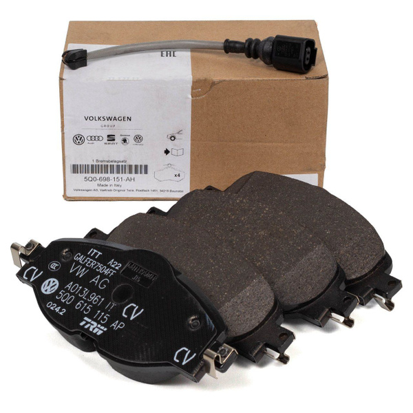 Колодки тормозные AUDI A3 SKODA OCTAVIA VW GOLF 12- PASSAT 14- пер. VAG 5Q0-698-151-B. (1) Арт. 5Q0698151B