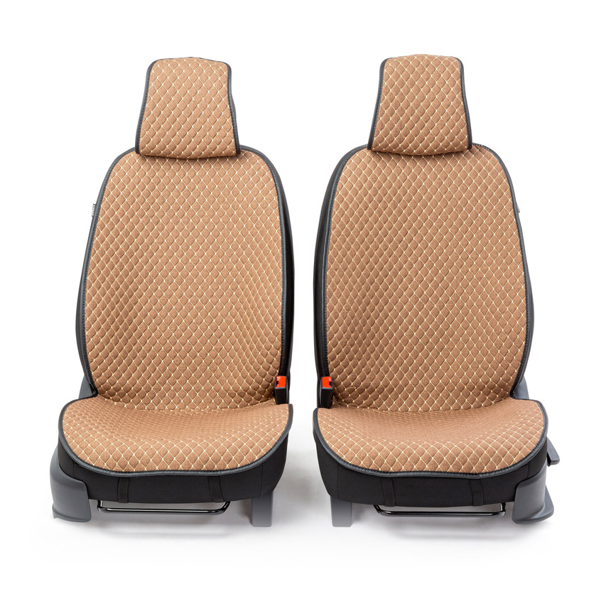 Накидки на передние сиденья  Car Performance , 2 шт., fiberflax CUS-1052 BR BE (2) Арт. CUS-1052BR BE