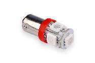 Лампа малый цоколь T4W 24 V (кукуруза 5 диодов) красный Арт. 10429