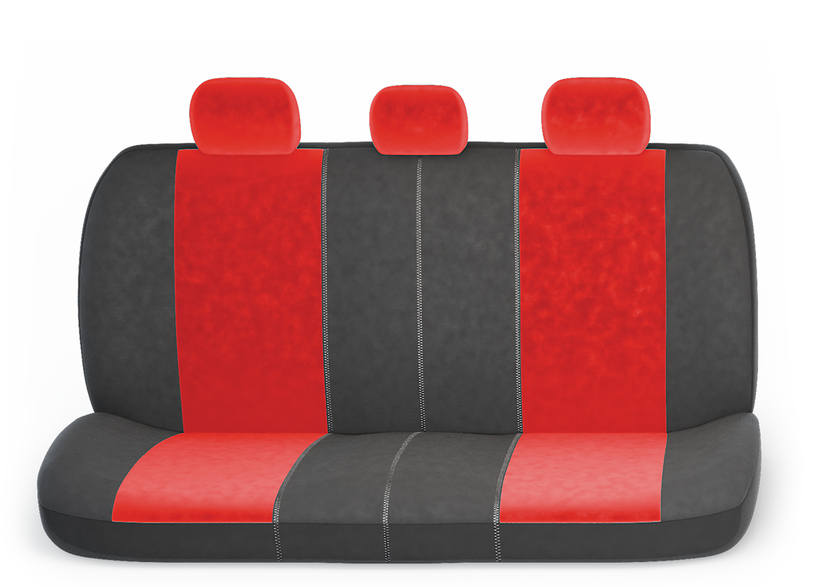 Авточехлы COMFORT, анатом. поддержка, велюр, COM-1105 BK RD (M) (3) Арт. COM-1105BK RD(M)