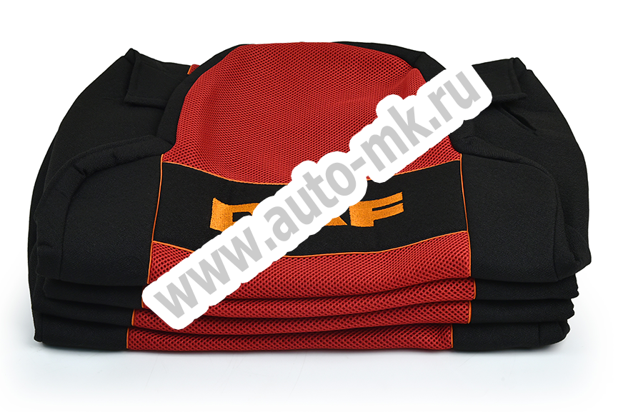 Чехол-сиденья DAF XF105 красный (Super Space Cab) (2 ремня) (1) Арт. 13576