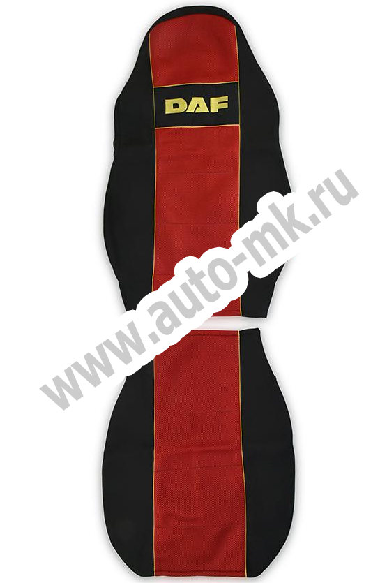 Чехол-сиденья DAF- XF95   XF105 красный (2 ремня) (2) Арт. 13584