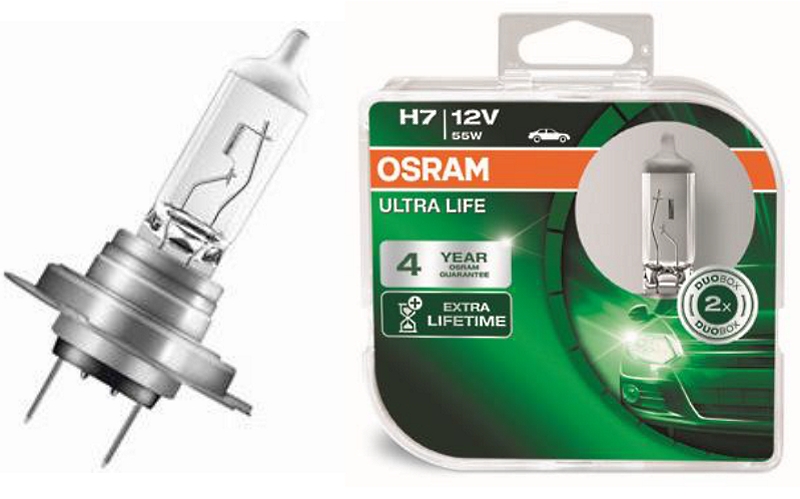 Автолампа светодиодные H7 12v 55w (Pх26d) OSRAM к-т