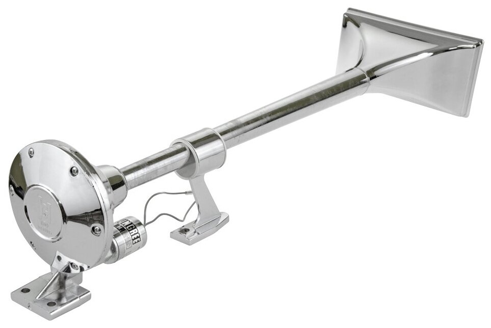 Сигнал звуковой YB-202 A 1- рожк.  хром Super 24 v прям (3) Арт. 7405