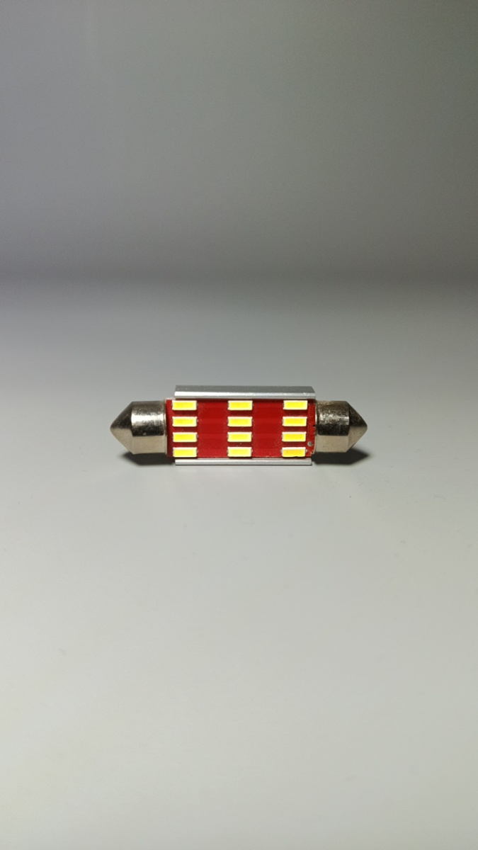 Автолампа 12-24V светодиодная (софитная) 6SMD canbus черная 41мм Арт. ЛД04Б-5008