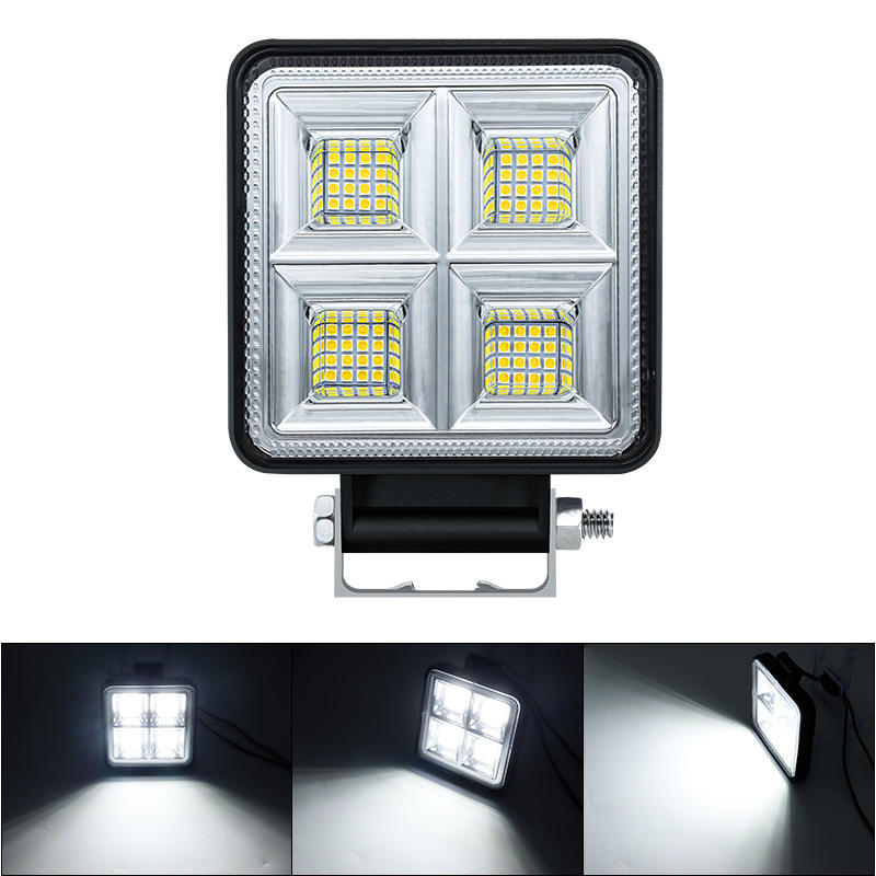 Фонарь светодиодный квадратный  (фара рабочего света) 9-36 Вольт, 1 шт. (1) Арт. 64LED192W