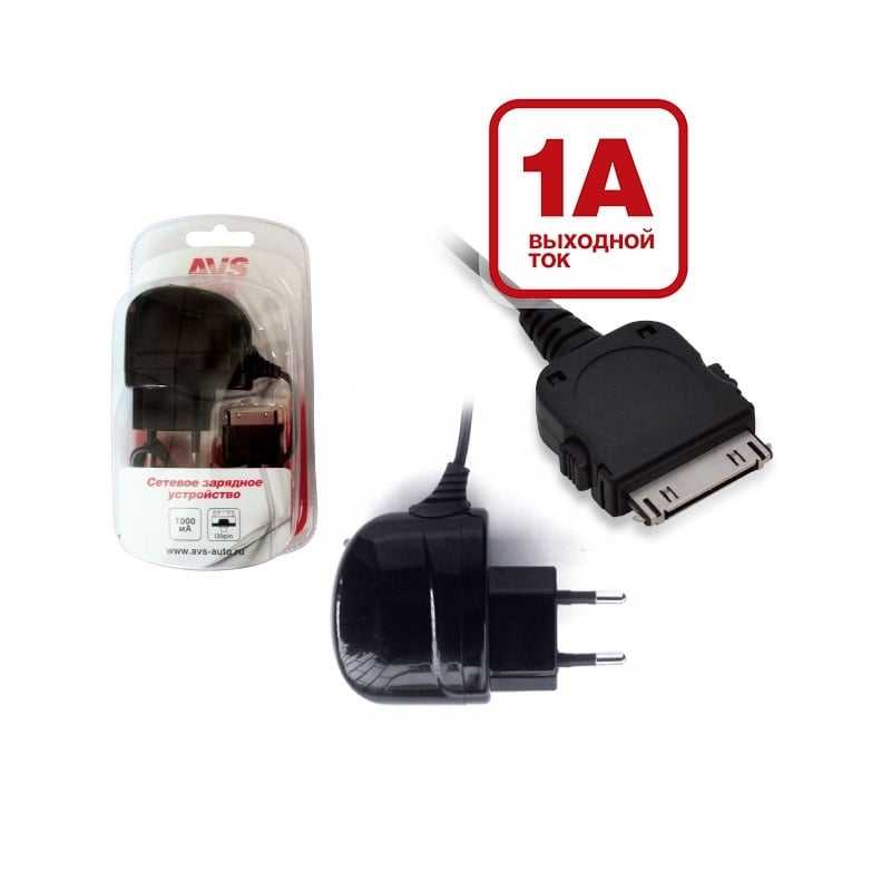 Сетевое зарядное устройство AVS для iphone 4 TIP-402 (2) Арт. A80525S