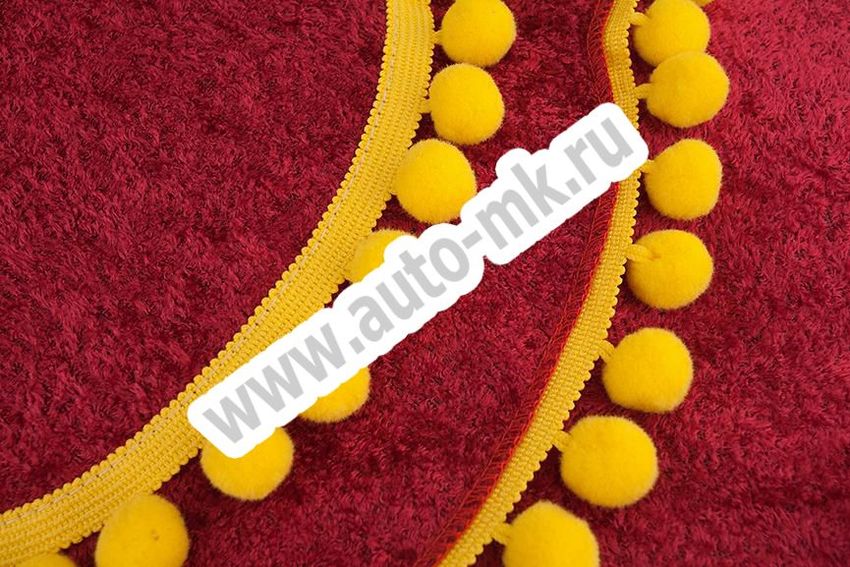 Шторы Универсальный комплект красный  (шторы лобов.+ спальник, ламбрекен лобов. + спальника) (2) Арт. 9347