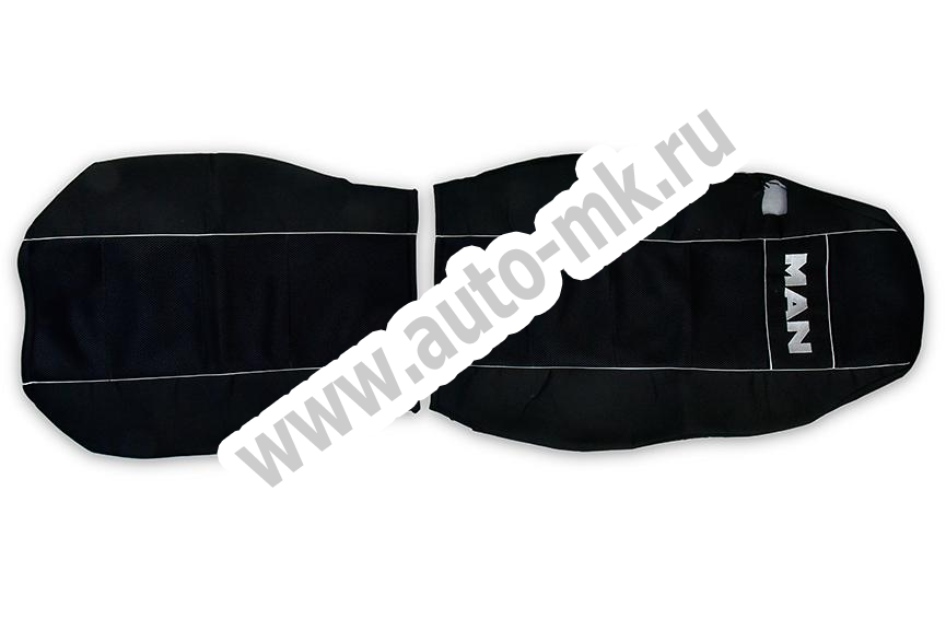 Чехол-сиденья MAN TGX черная вышивка (1 ремень) (1) Арт. 13611