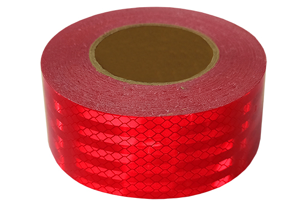 Лента светоотражающая красная 1 метр (1)