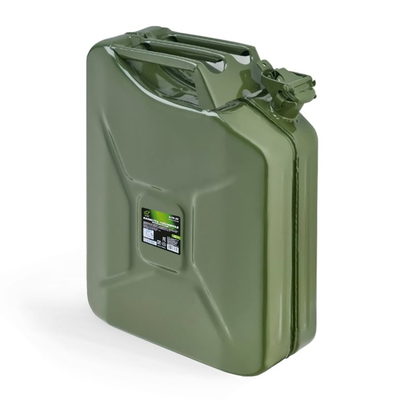 Канистра топливная металлическая 20 Л (зеленая) JustTrend BJM-20 Арт. A85151S