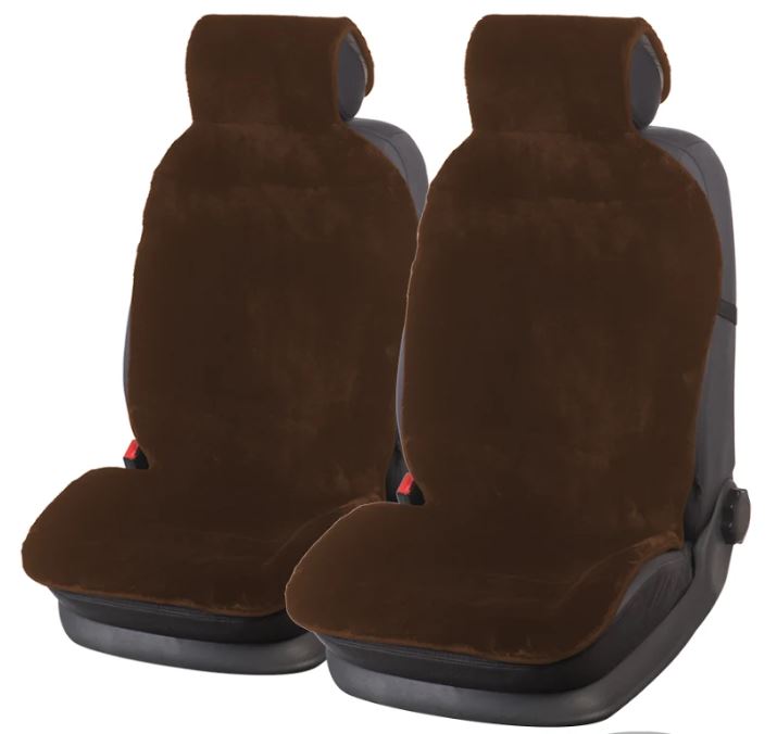 Накидки PSV искусственный мех Mutton 145х55 (Коричневый), 2 шт.  Арт. 132238