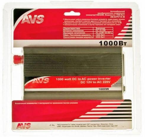 Автомобильный инвертер (адаптер) 12 220V  1000W Арт. 43113