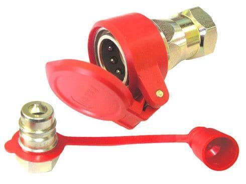 Евроразъем пнев. 22мм  Fere-ro красный Арт. 5632