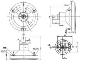 Указатель поворота автобуса ЛИАЗ, ПАЗ, Волжанин,Богдан, желтый круглый (2) Арт. 47.3776