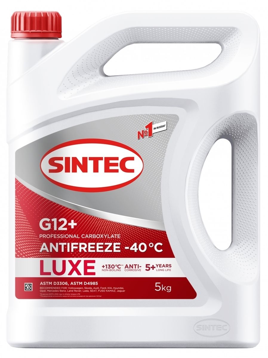 Антифриз Sintec Luxe G12+ red -40 5кг Арт. 614503