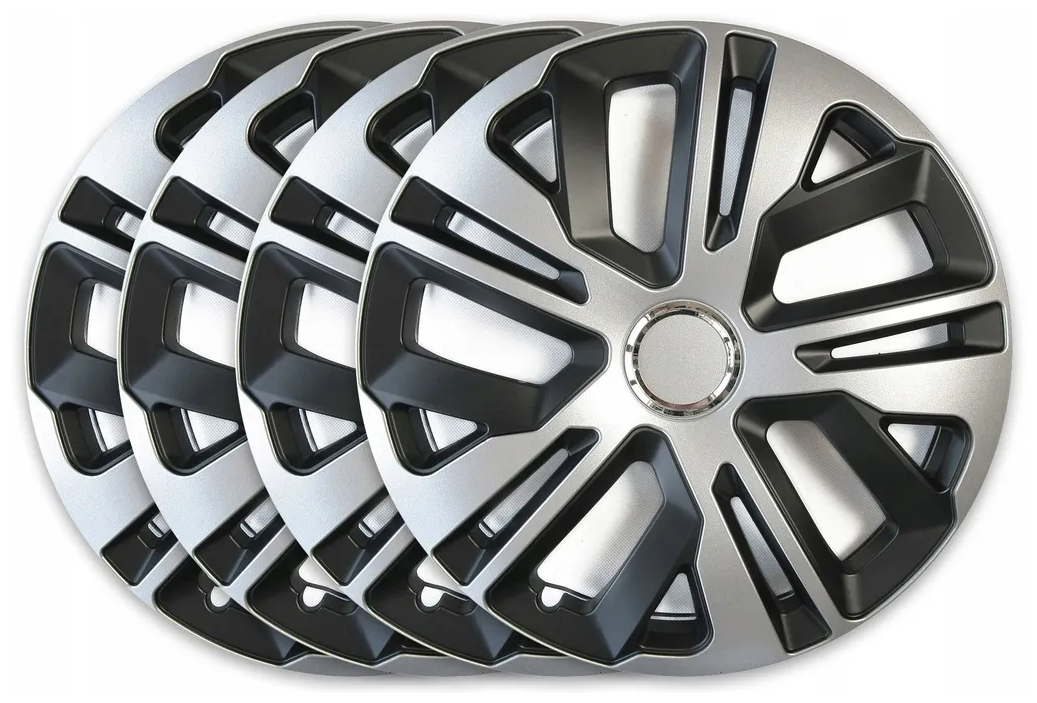 Колпаки R-15 РАВЕН РИНГ МИКС черный (4 шт) Джестик  (2) Арт. 15-080-RING-MIX