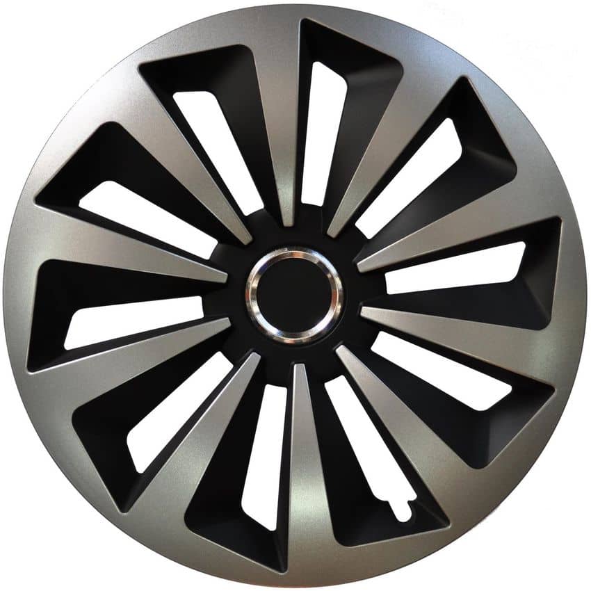 Колпаки на колеса R16 ФОКС РИНГ МИКС ЧЕРНО-БЕЛЫЙ (4 шт) Арт. 16-077-RING-MIX-CZ