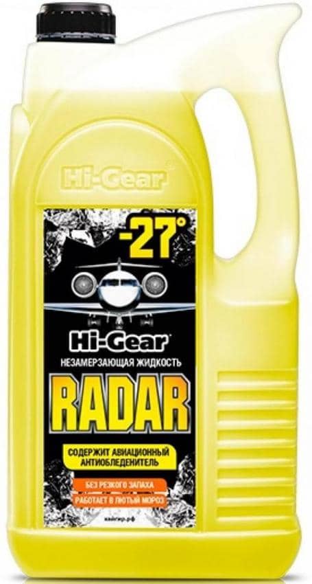Жидкость омывателя незамерзающая HI-Gear  RADAR готовый -27C 4 л Арт. HG5688
