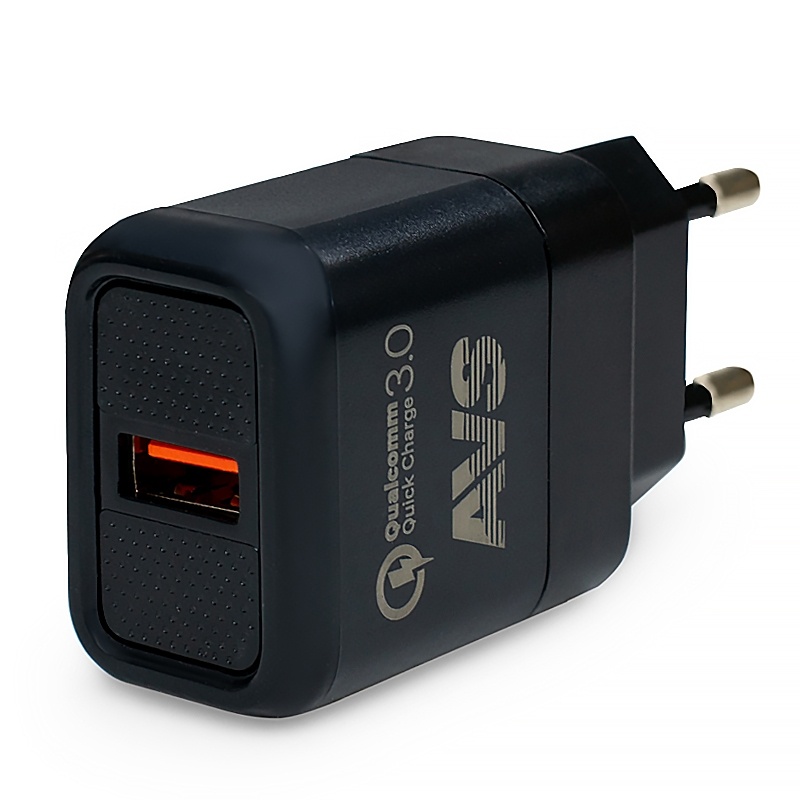 USB сетевое зарядное устройство AVS 1 порт UT-713 Quick Charge (1.5-3A) (6) Арт. A07979S