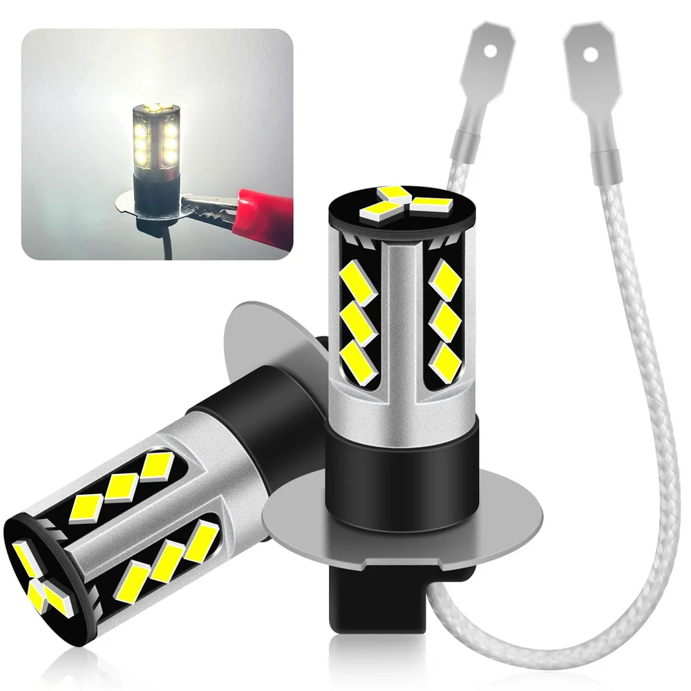 Автолампа светодиодная 12В  H3 15SMD 6.5вт 12-24V (комплект 2шт.) (2) Арт. 35903_2