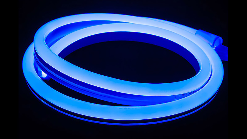 Гибкая светодиодная лента (неоновая посветка) для дневных ходовых огней синяя 1 шт., 60 см