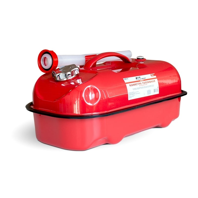 Канистра топливная металлическая горизонтальная 10 Л (красная) AVS HJM-10 (1) Арт. A07421S