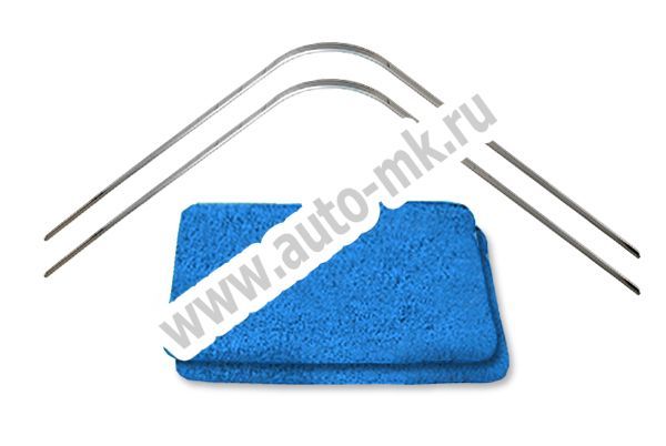 Шторы Универсальные на направляющих (2200 800) с боку тип А синие (1) Арт. 8363