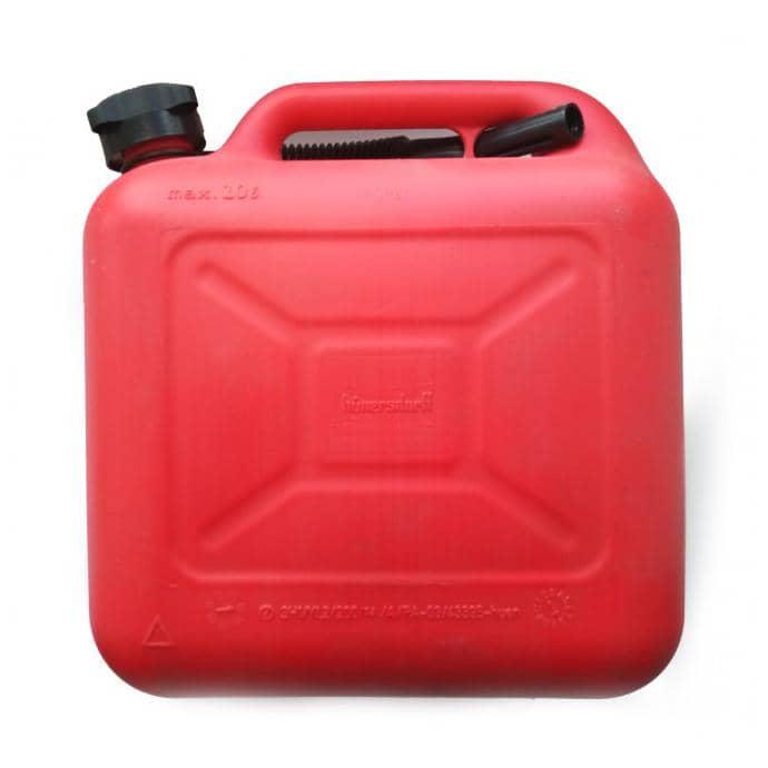 Канистра пластиковая  AUTOPROFI , для ГСМ, съемная насадка-лейка 10 литров (2) Арт. KAN-400(10L)