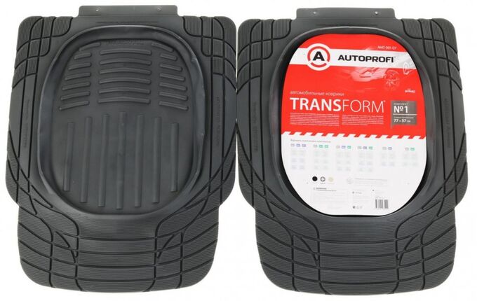 Коврики автомобильные TRANSFORM (ПВХ) MAT-001 BK Арт. MAT-001BK