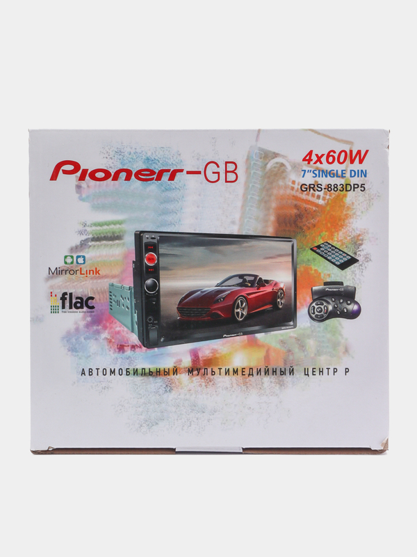 Автомагнитола Pioneer.GB  7  дюймовый автомобильный плеер (1din- 2din),Bluetooth,FM (6) Арт. GRS-883DP5