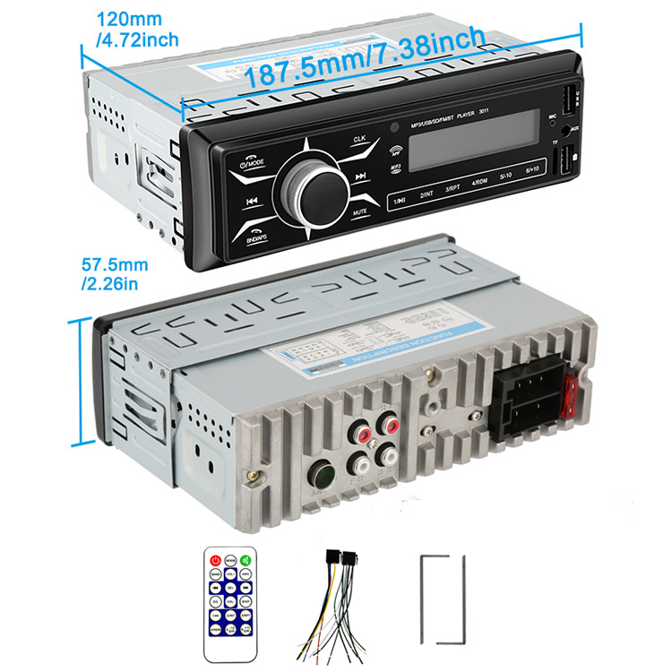 Автомагнитола  с Bluetooth 24V сенсорное управление (2) Арт. 3012HD