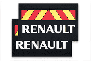 Брызговики (красно-желтый резина) RENAULT к-т Арт. 10032