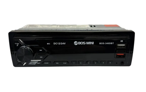 Автомагнитола 12-24V Bos-Mini  (2) Арт. BOS-340DBT