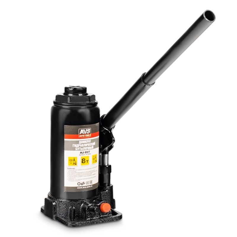 Домкрат гидравлический AVS HJ-B8T, 8т, 200-405мм. (5) Арт. A07086S