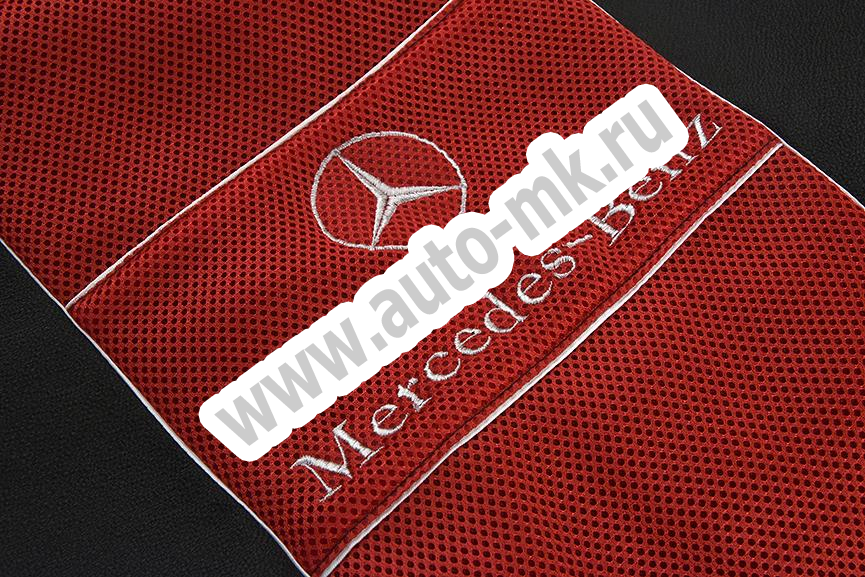Чехол-сиденья MERCEDES AXOR (1 ремень  2 высоких) красно-синий (3) Арт. 13620