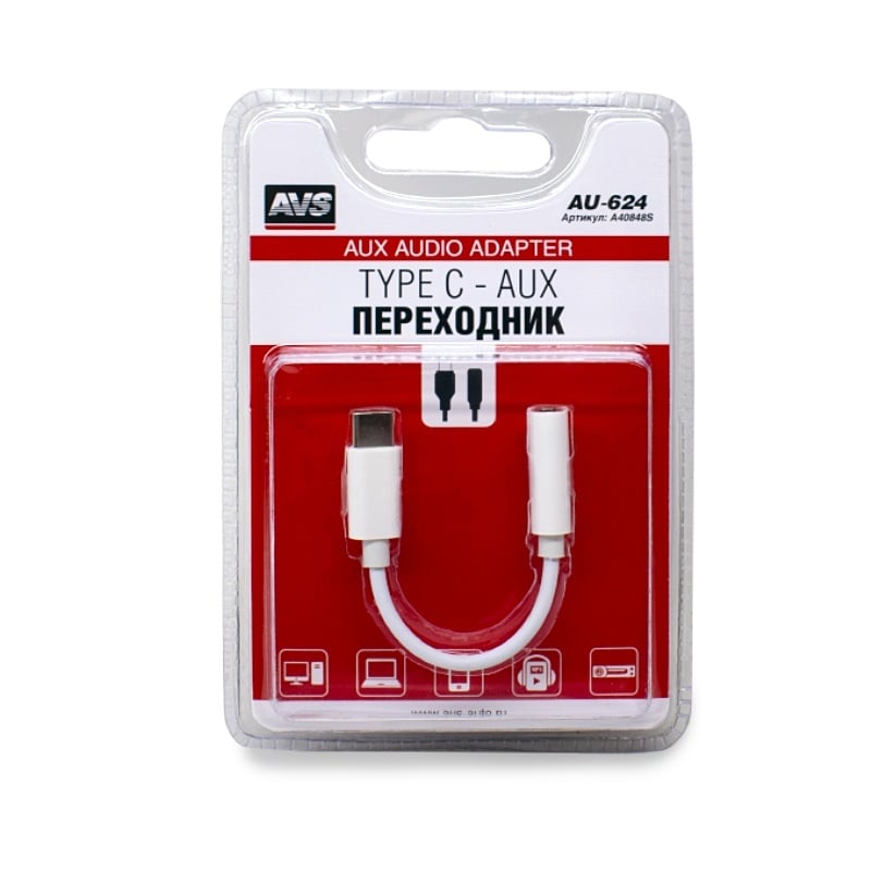 Кабель AVS аудио переходник Type C — AUX AU-624 (2) Арт. A40848S