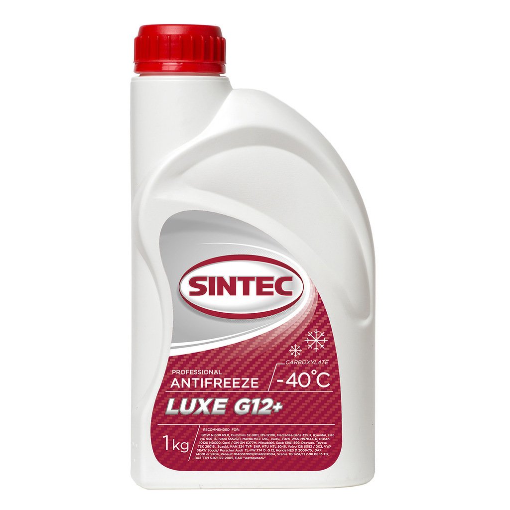 Антифриз Sintec Luxe G12+ red -40 1кг Арт. 990550