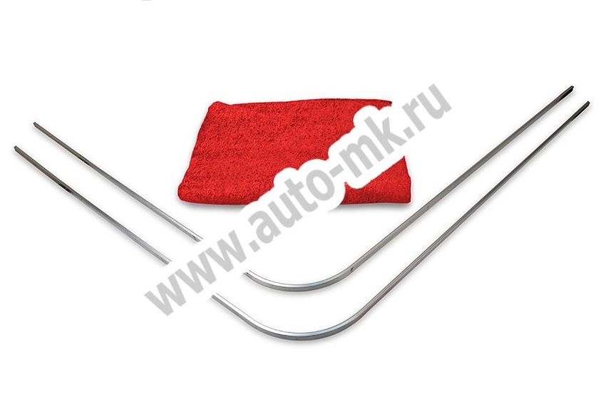 Шторы КАМАЗ на направляющих (1950 750)  КРАСНЫЙ (2) Арт. 12180