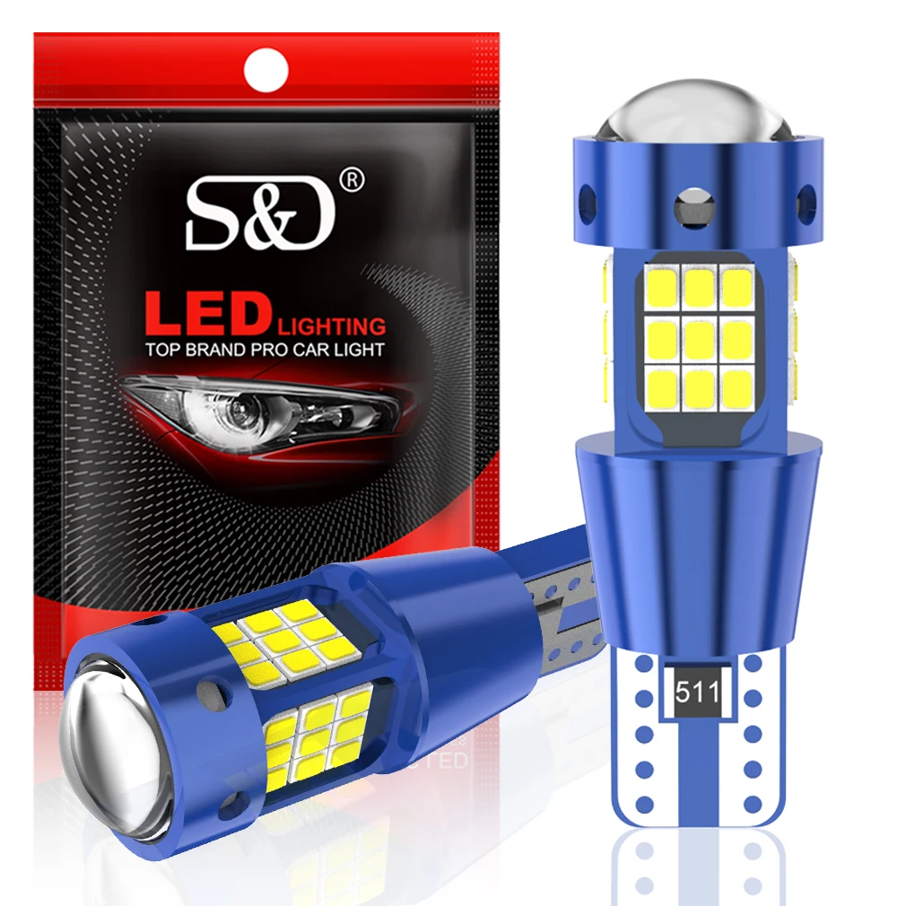 Автолампы светодиодные 12-24V Canbus T10 W5W, суперъяркие, 42SMD, 750 лм. 2шт. (3) Арт. 322467