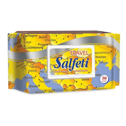Салфетки влажные Salfeti Травел 50шт Арт. 48118