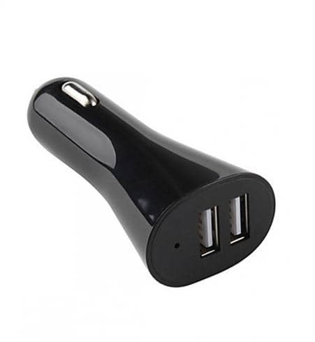 Переходник адаптер в прикуриватель для USB (2 выхода usb) средн. Арт. 37930