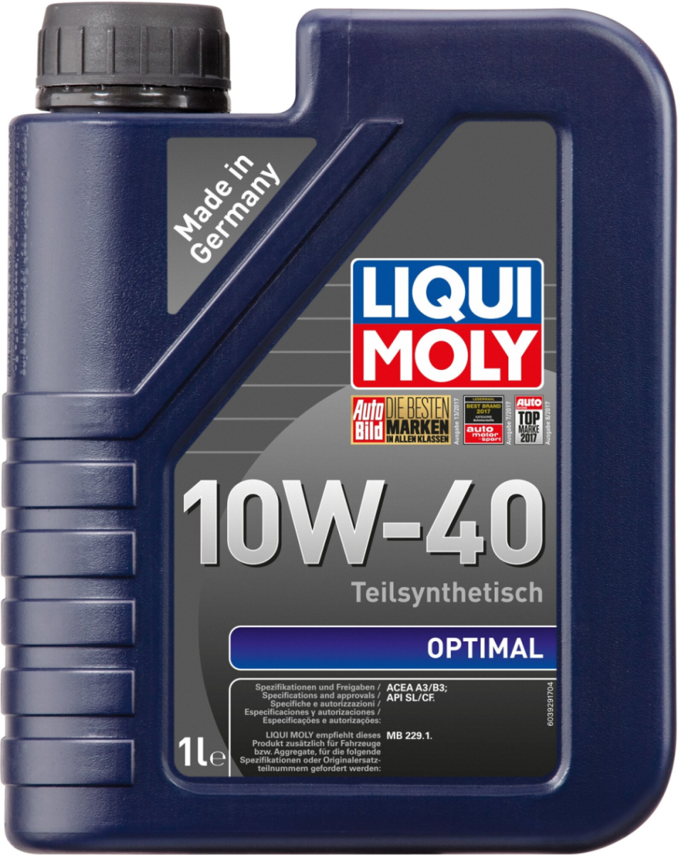 Масло LIQUI MOLY OPTIMAL 10W40   полусинтетика 4л Арт. 3930