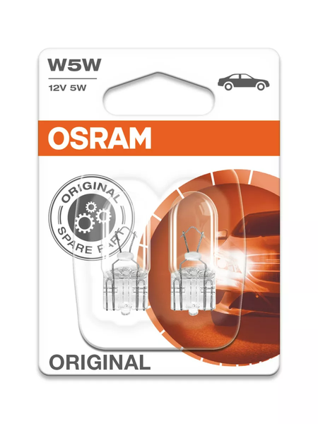 Автолампа 12V W5W OSRAM ORIGINAL LINE Арт. 2825
