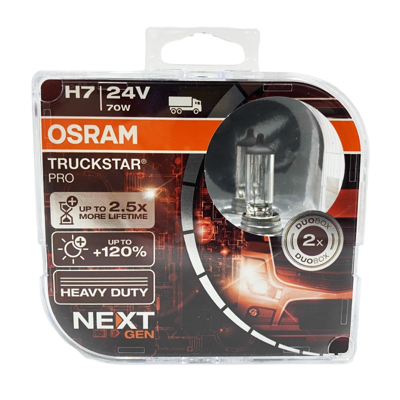 Автолампа H7 24V 70W PX26d OSRAM TRUCKSTAR PRO 2 шт. (1) Арт. 64215TSP-HCB