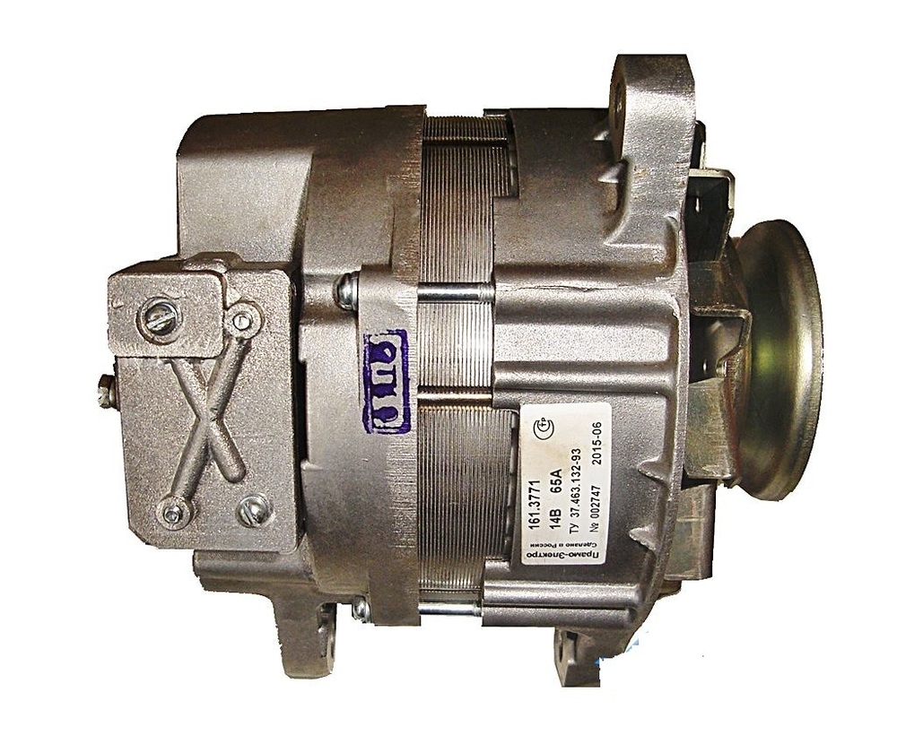 Генератор УАЗ с дв. УМЗ, 14В, 65А (1) Арт. 161.3771 Генератор УАЗ с дв. УМЗ, 14В, 65А (1) Арт. 161.3771